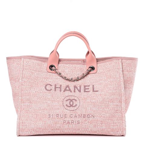 pink chanel canvas tote|chanel canvas tote handbags.